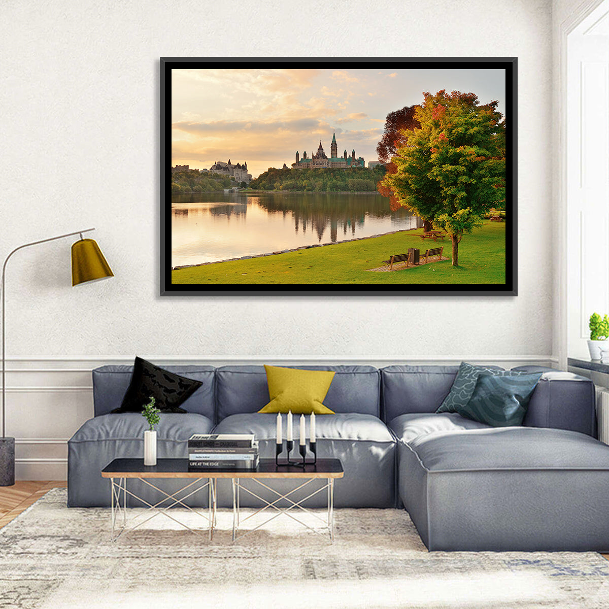 Ottawa Skyline at Golden Hour Wall Art