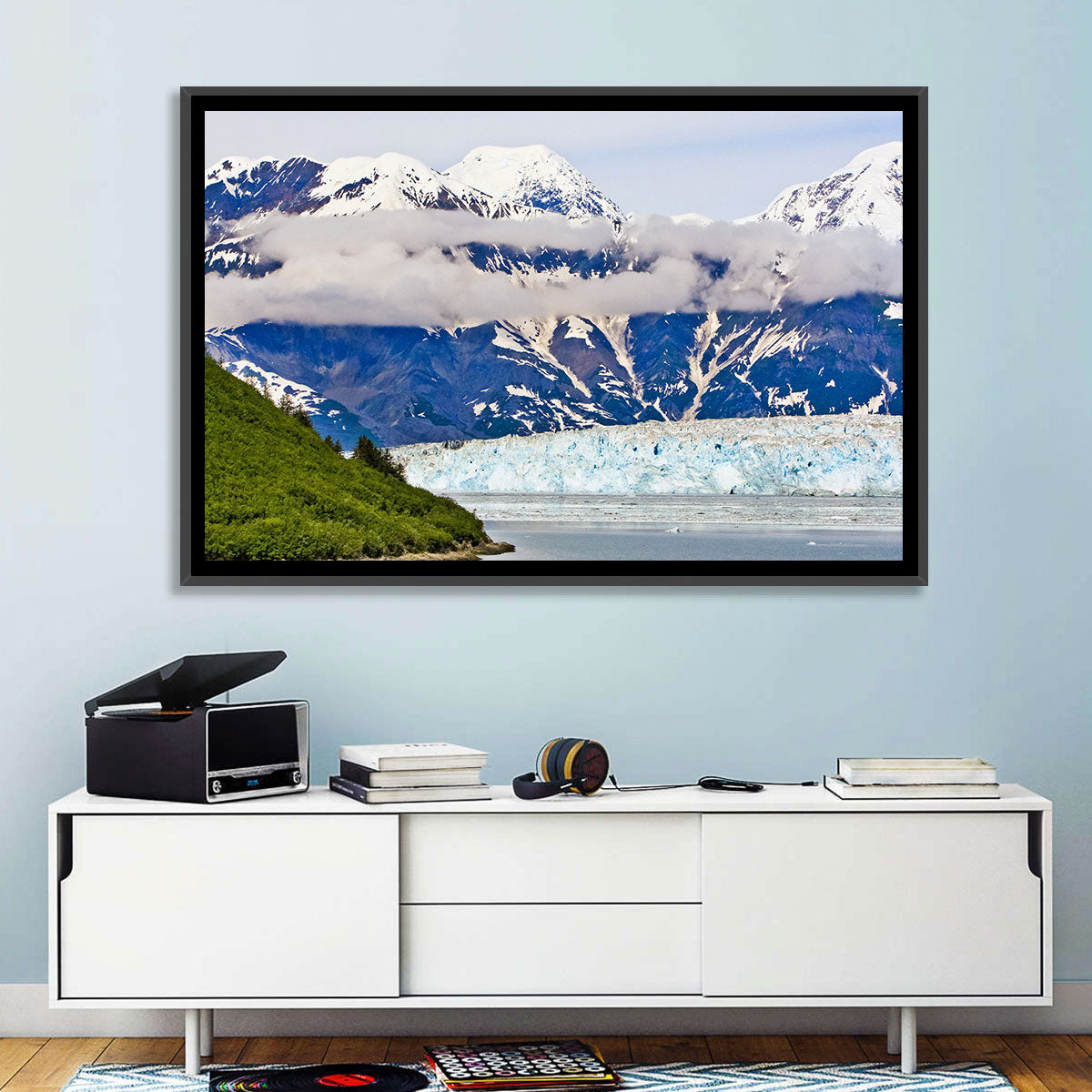 Hubbard Glacier and Snowcapped Peaks Wall Art