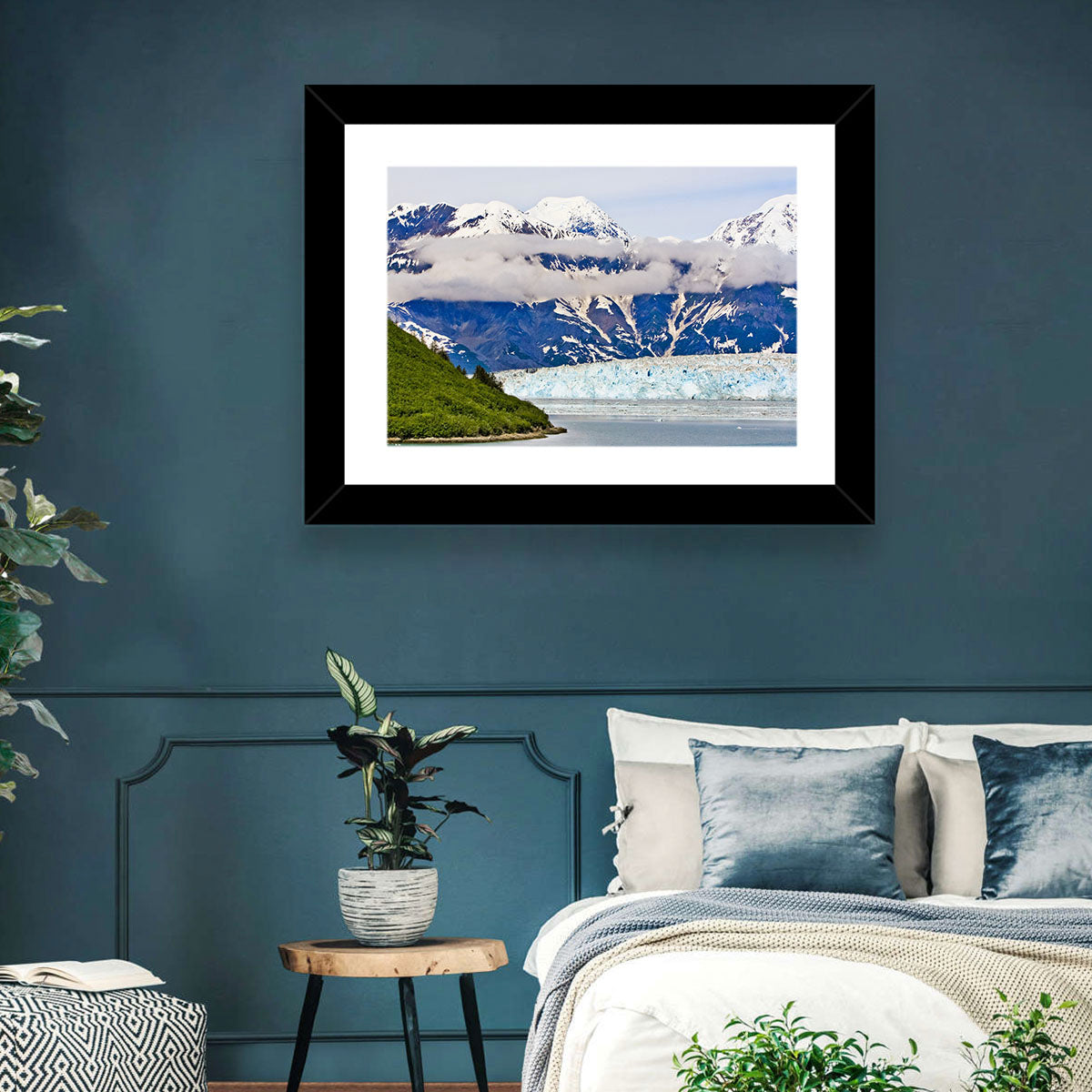 Hubbard Glacier and Snowcapped Peaks Wall Art
