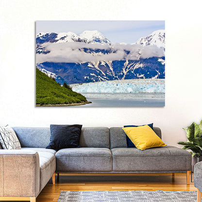 Hubbard Glacier and Snowcapped Peaks Wall Art