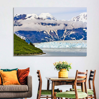 Hubbard Glacier and Snowcapped Peaks Wall Art