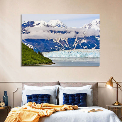 Hubbard Glacier and Snowcapped Peaks Wall Art