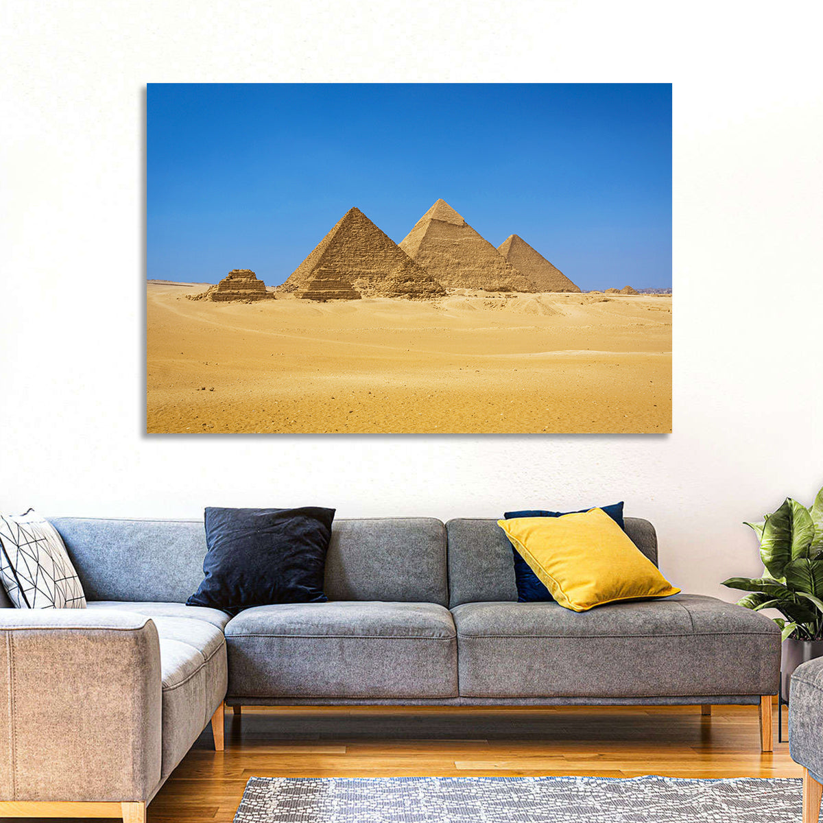 Pyramids of Giza Photograph Wall Art