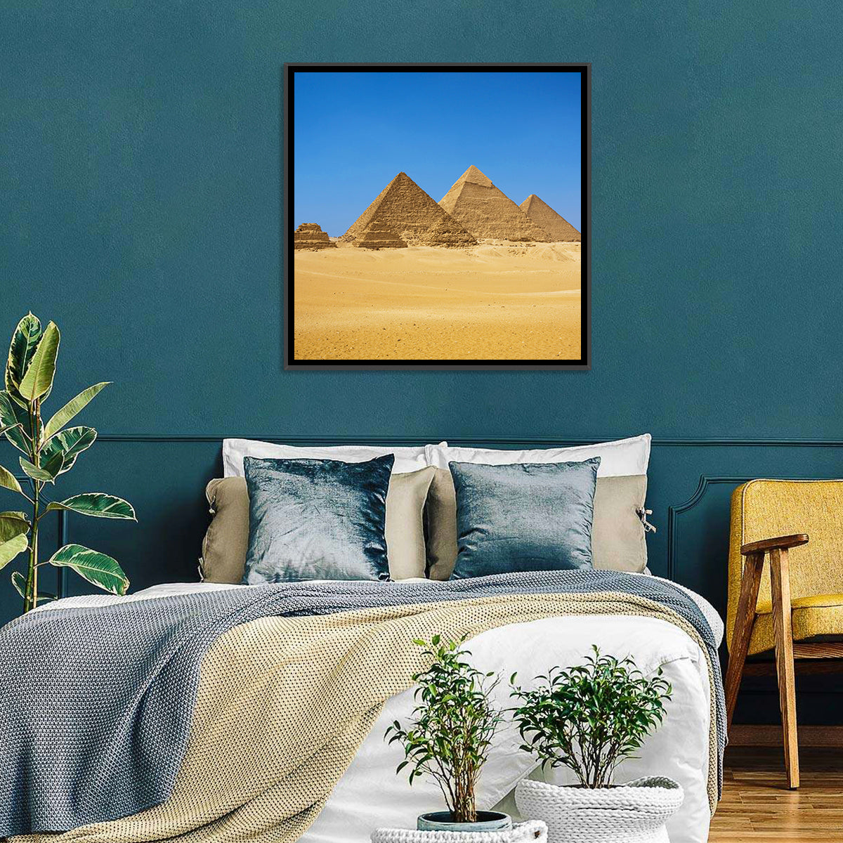 Pyramids of Giza Photograph Wall Art