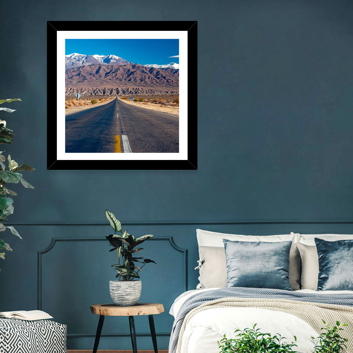 Northern Argentina Desert Road Wall Art in a room, landscape