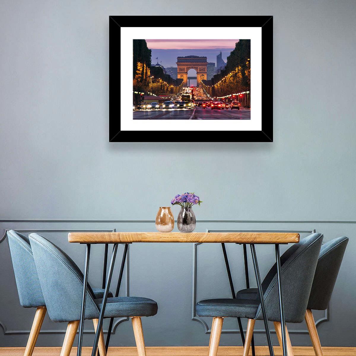 Arc De Triomphe at Twilight Wall Art
