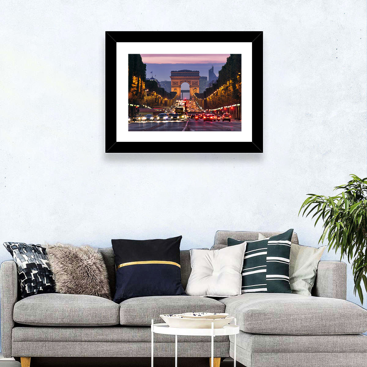 Arc De Triomphe at Twilight Wall Art