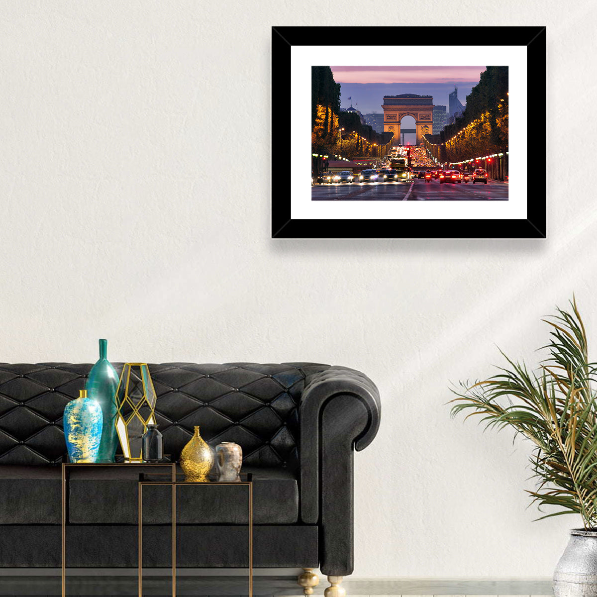 Arc De Triomphe at Twilight Wall Art
