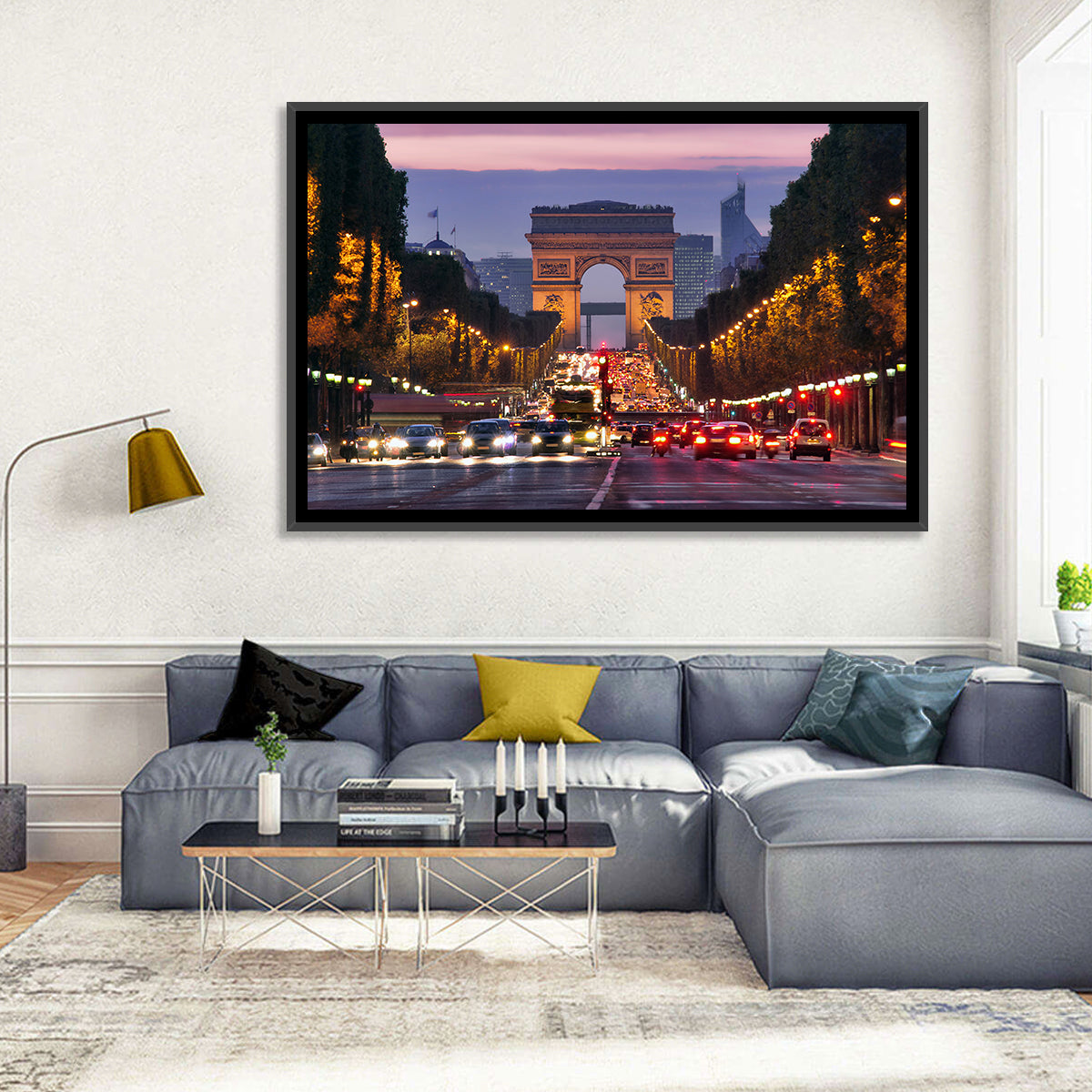 Arc De Triomphe at Twilight Wall Art