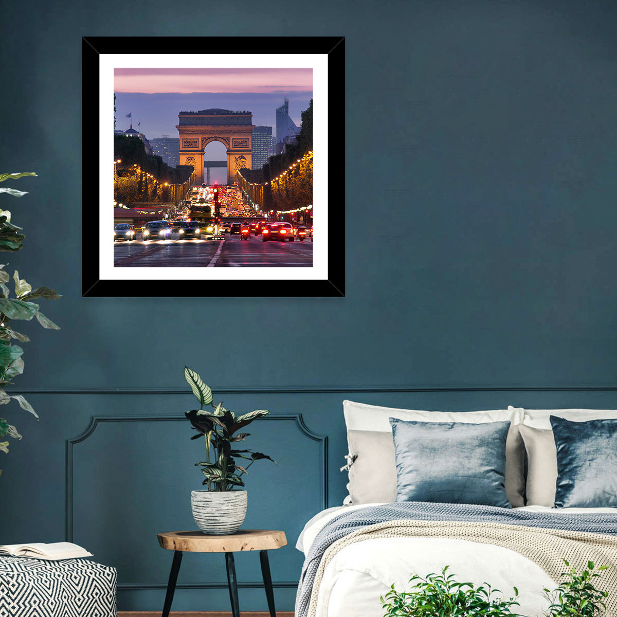 Arc De Triomphe at Twilight Wall Art