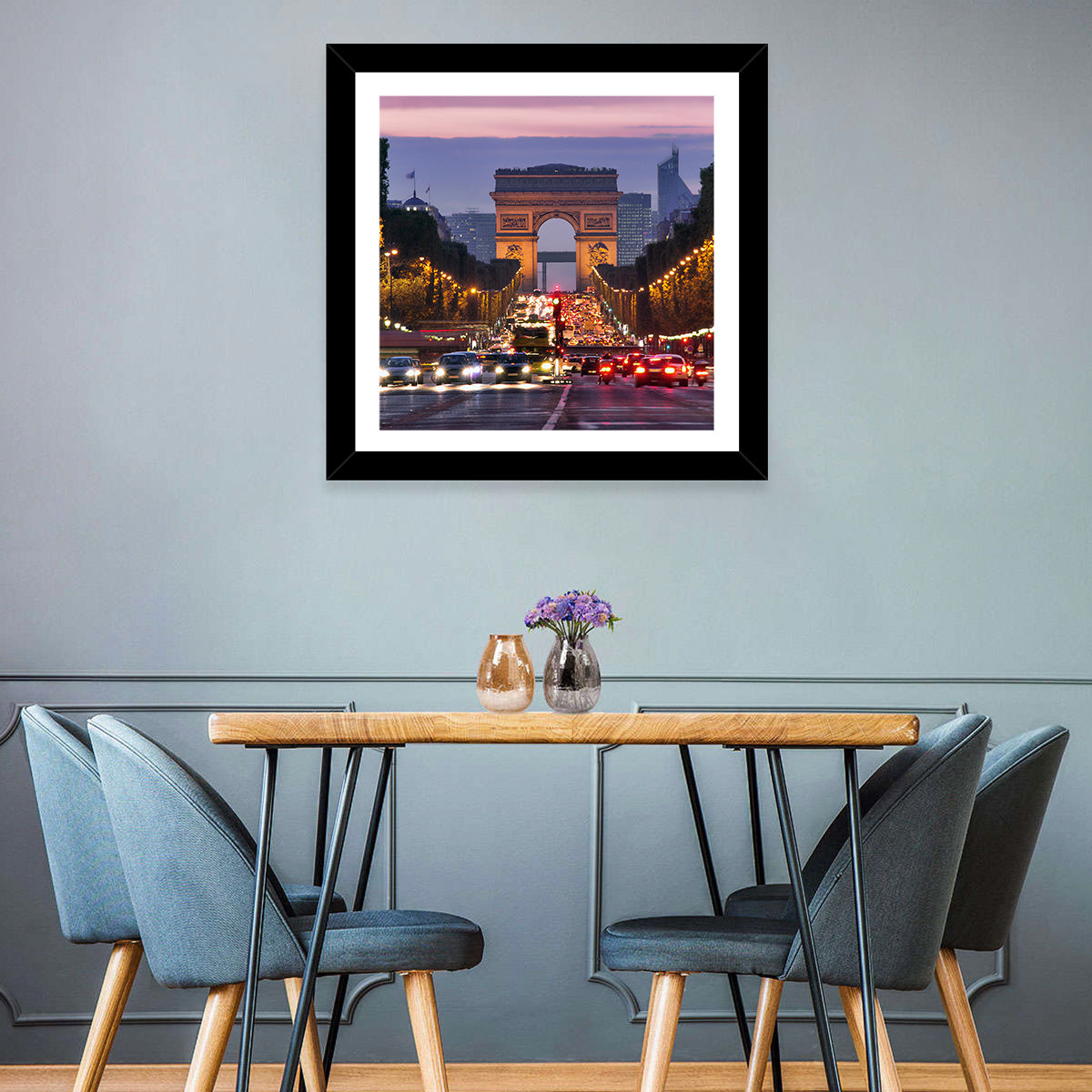 Arc De Triomphe at Twilight Wall Art