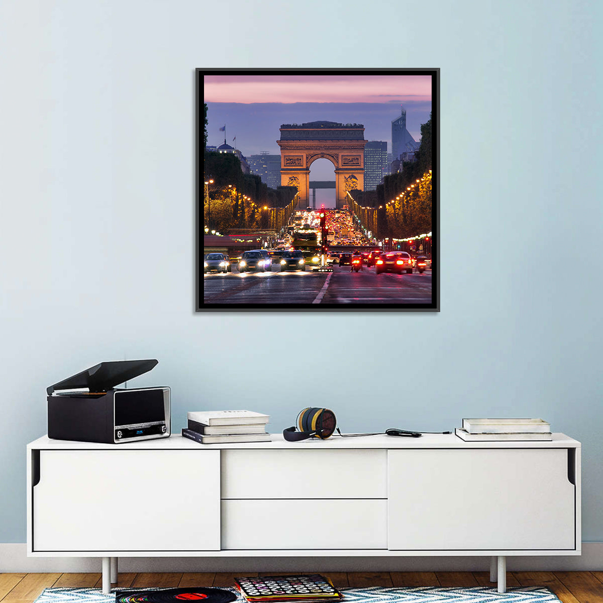 Arc De Triomphe at Twilight Wall Art