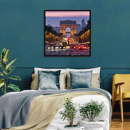 Arc De Triomphe at Twilight Wall Art