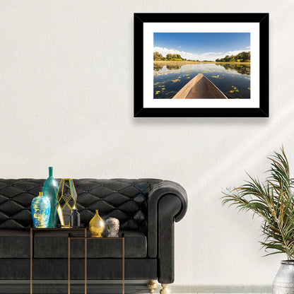 Mokoro Canoe in Okavango Delta Wall Art