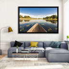 Mokoro Canoe in Okavango Delta Wall Art
