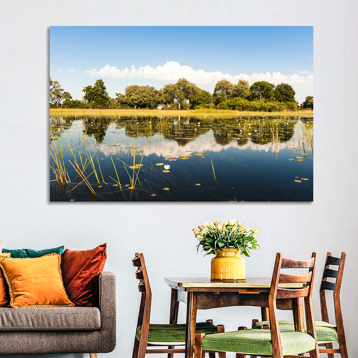 Okavango Delta Waterlilies Wall Art