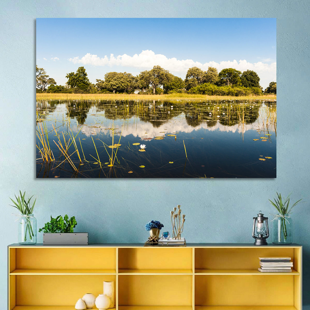 Okavango Delta Waterlilies Wall Art