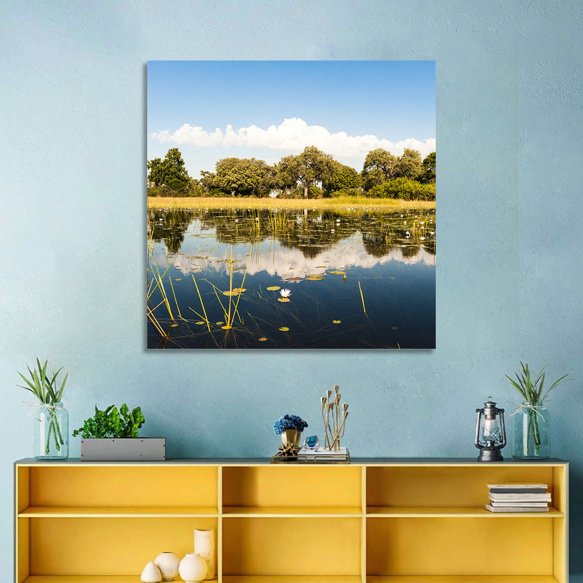 Okavango Delta Waterlilies Wall Art