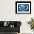 Yin Yang Tropical Island Aerial Wall Art