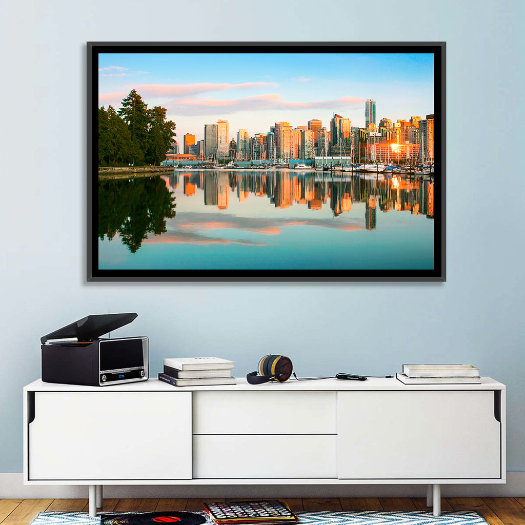 Vancouver Skyline at Coal Harbour Wall Art