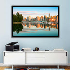 Vancouver Skyline at Coal Harbour Wall Art