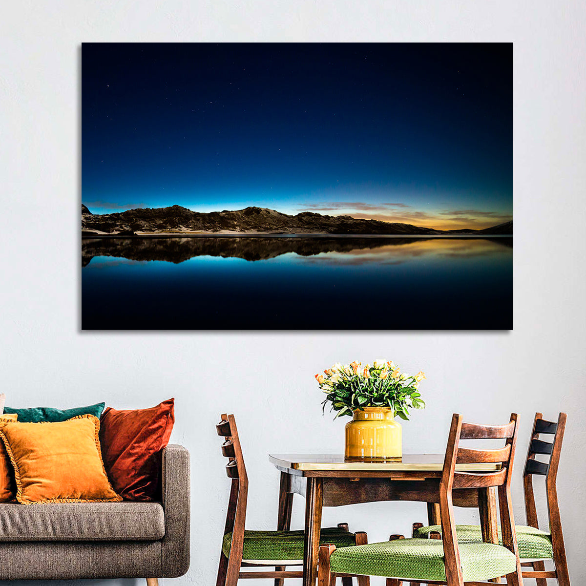 Kleifarvatn Lake at Dusk Wall Art