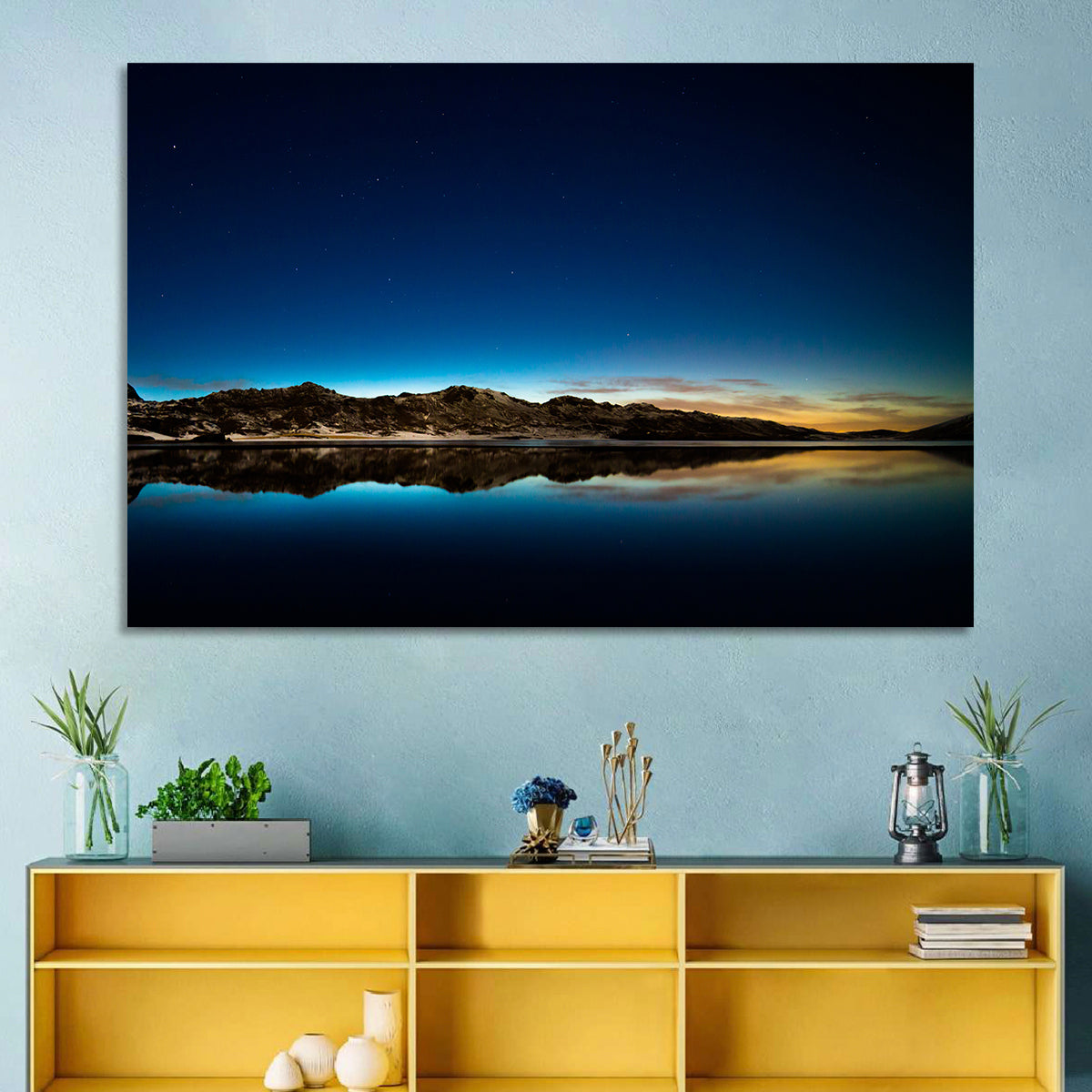 Kleifarvatn Lake at Dusk Wall Art