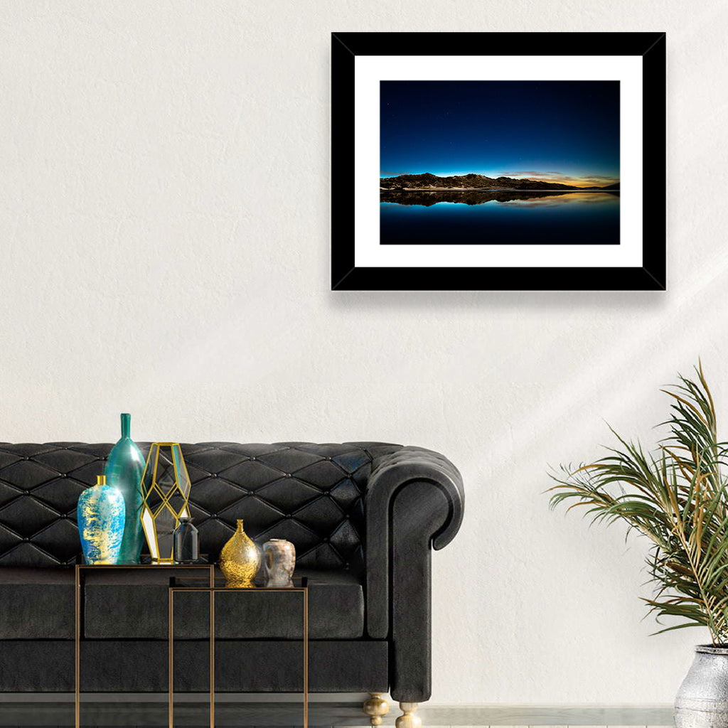 Kleifarvatn Lake at Dusk Wall Art