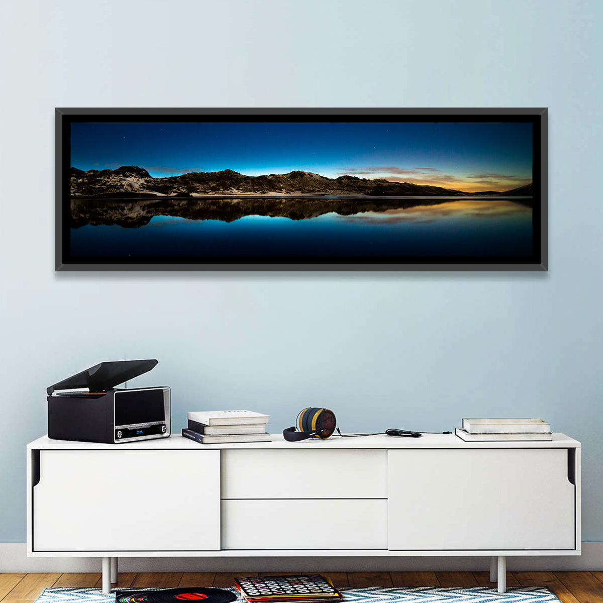Kleifarvatn Lake at Dusk Wall Art