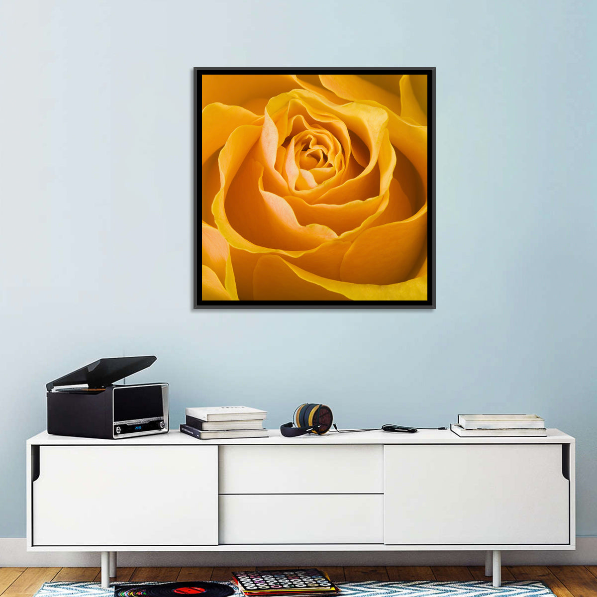 Yellow Rose Close-up Wall Art