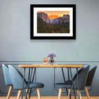 Yosemite Valley Sunset from Tunnel View Wall Art