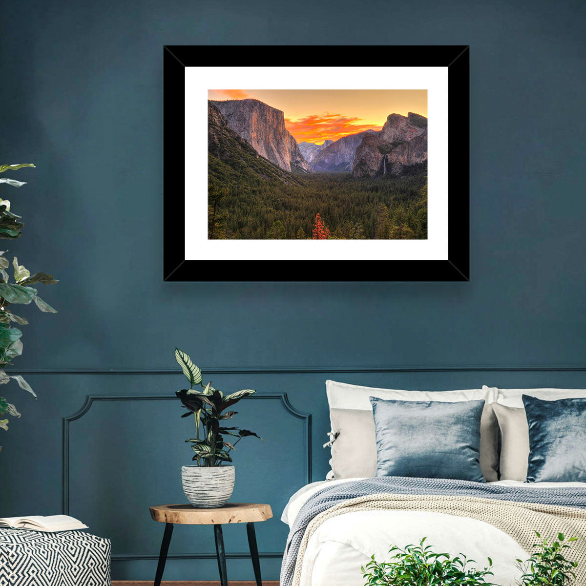Yosemite Valley Sunset from Tunnel View Wall Art