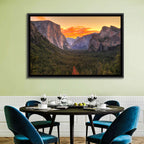 Yosemite Valley Sunset from Tunnel View Wall Art