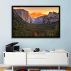 Yosemite Valley Sunset from Tunnel View Wall Art