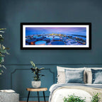 Twilight Oil Refinery River View Wall Art