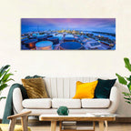 Twilight Oil Refinery River View Wall Art