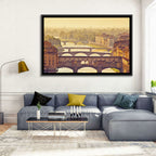 Ponte Vecchio at Golden Hour Wall Art