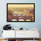Ponte Vecchio at Golden Hour Wall Art