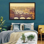 Ponte Vecchio at Golden Hour Wall Art
