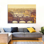 Ponte Vecchio at Golden Hour Wall Art