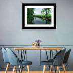 Tranquil Meadow Stream with Wildflowers Wall Art
