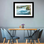 Dynjandi Waterfall Mist and Moss Wall Art