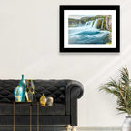 Dynjandi Waterfall Mist and Moss Wall Art