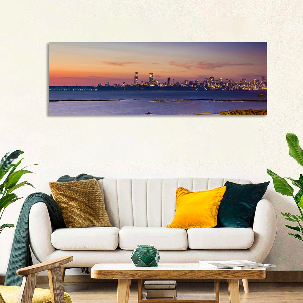 Mumbai Skyline at Dusk Wall Art