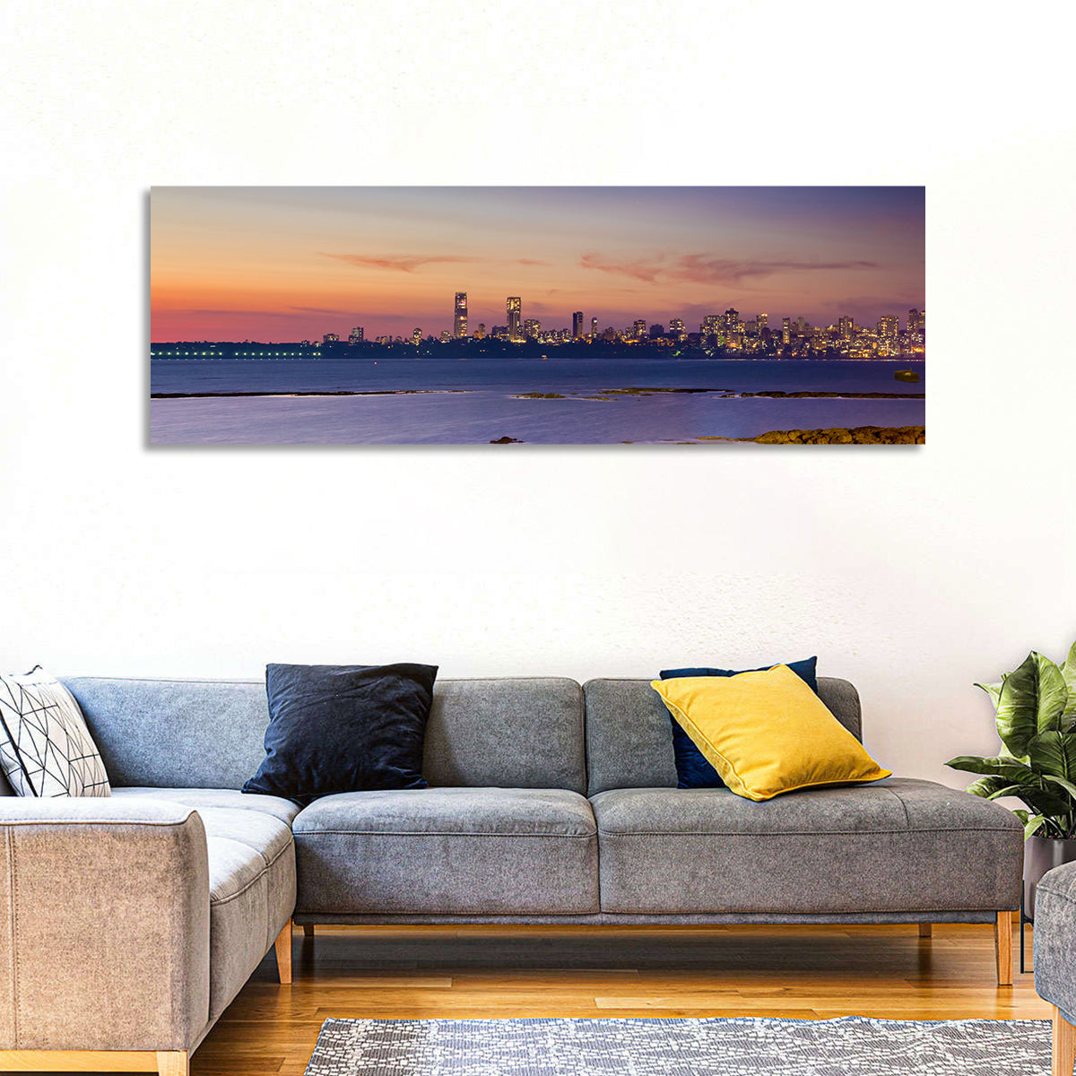 Mumbai Skyline at Dusk Wall Art