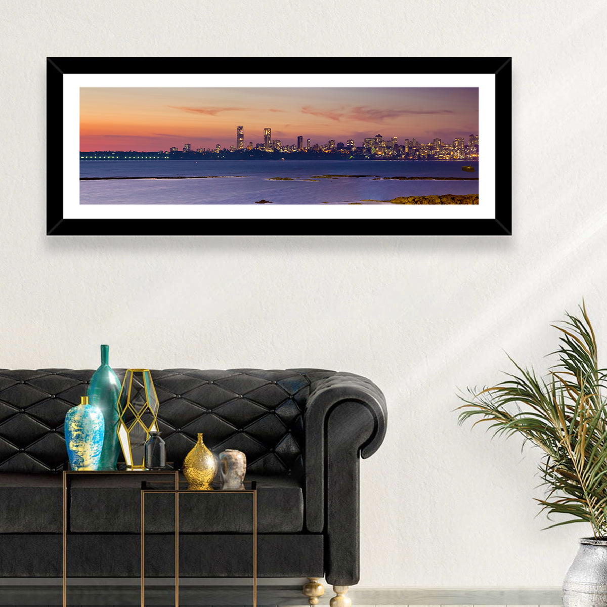 Mumbai Skyline at Dusk Wall Art