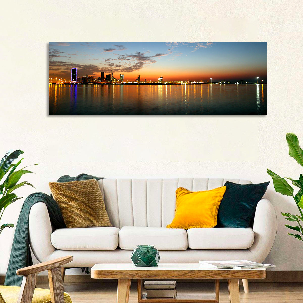 Manama Golden Hour Skyline Wall Art