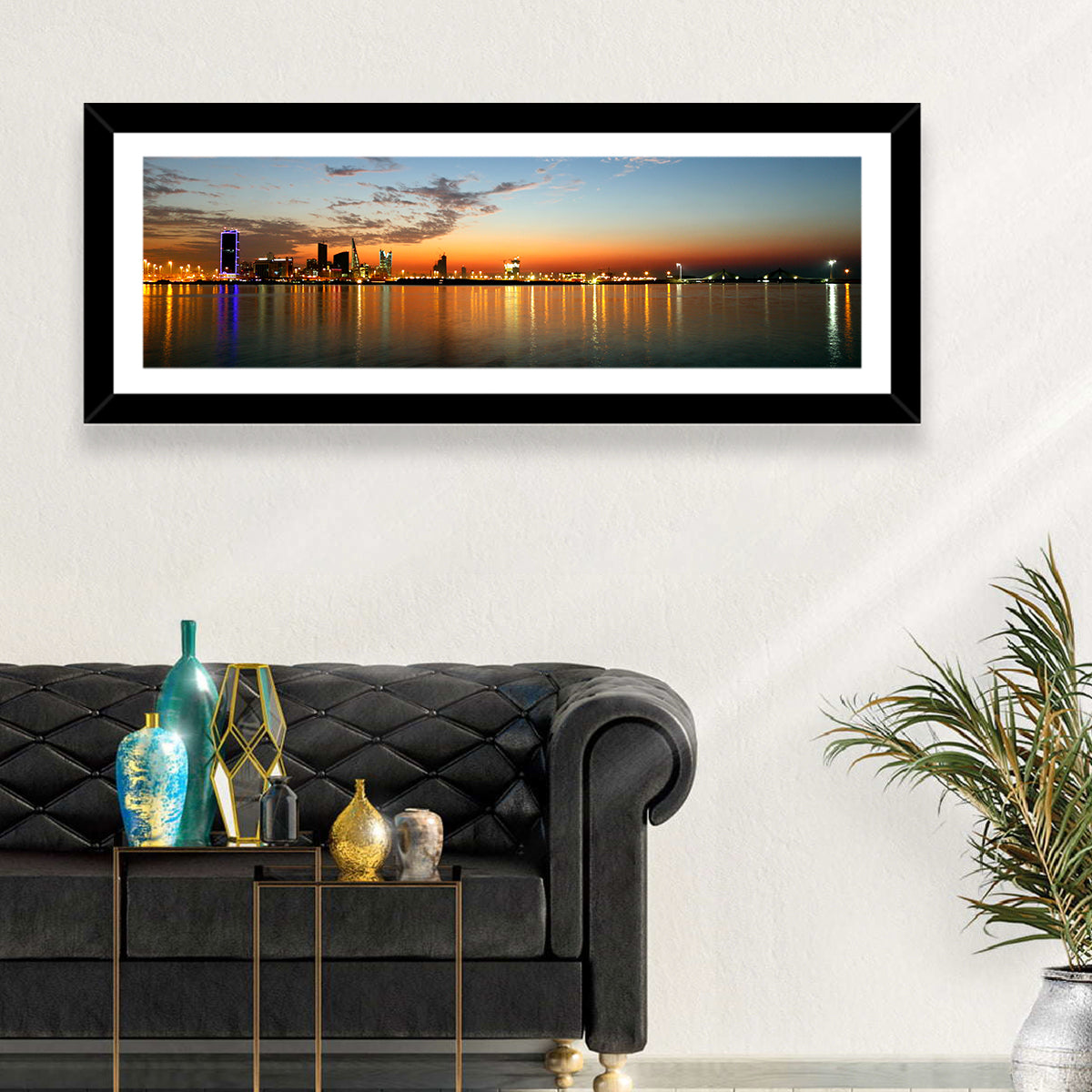Manama Golden Hour Skyline Wall Art