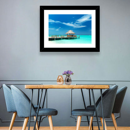 Thatched Beach Bar Pier Wall Art