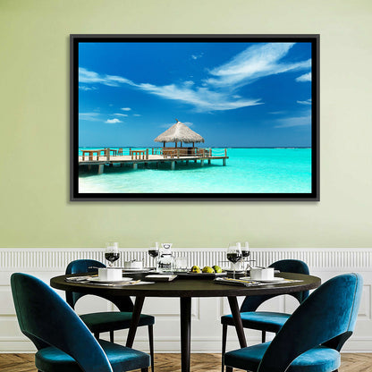 Thatched Beach Bar Pier Wall Art